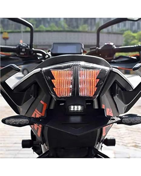 Indicator Light Blinker Yellow Light Compatible for KTM 125/200/250/390 Duke RC (Unbreakable Light (Pack of 2) | Halogen BIJJAN ACCESSORIES